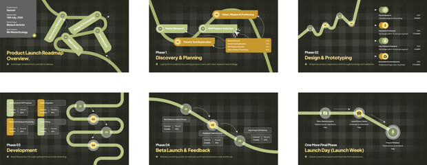Product Launch Roadmap Infographic Template V4