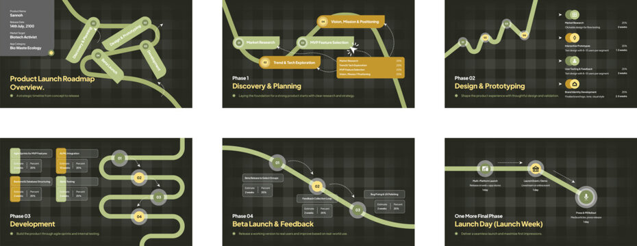 Product Launch Roadmap Infographic Template V4