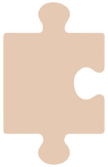 brown puzzle piece