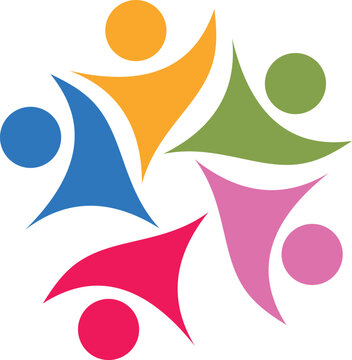 Circle Friendship Logo Template &ndash; Vector Illustration of Unity, Community, and Teamwork Symbol for Social and Humanitarian Design