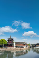 ，China, Suzhou, city, city skyline, architectural landscape, background, architecture, buildings,
