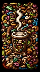 cup of coffee art 