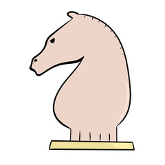 Fototapeta premium horse chess business icon design