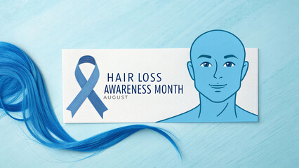 Hair Loss Awareness Month. Hair Loss concept Background.