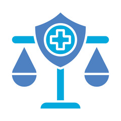 Fototapeta premium Health Law Icon