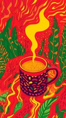 cup of coffee art 