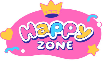 Happy zone banner label

