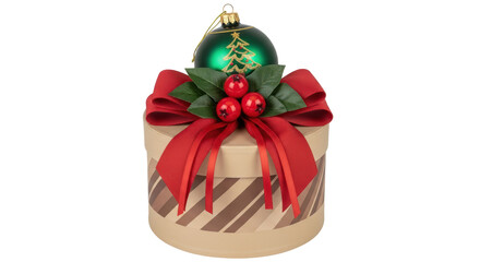 Isolated Christmas Gift Box
