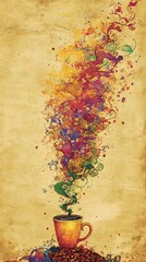 cup of coffee art 
