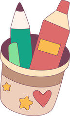 Stationery Case illustration, perfect for design graphic needs