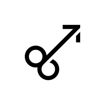 Male symbol icon sign vector template
