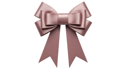 Isolated Pink Ribbon Bow
