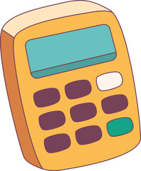 Calculator illustration, perfect for design graphic needs