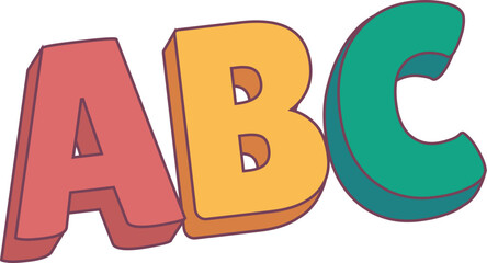 Alphabet Toys illustration, perfect for design graphic needs
