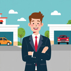 Flat style, Vector illustration for Business. 