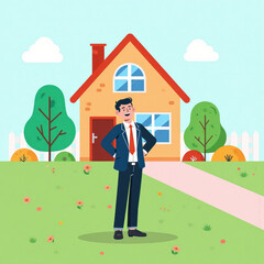 Flat style, Vector illustration for Business. 