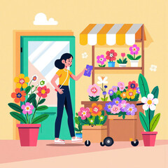 Flat style, Vector illustration for Business. 