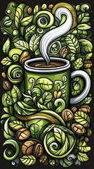 cup of coffee art 