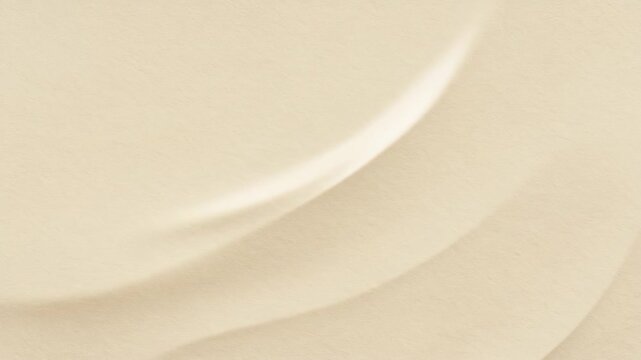 Seamless looping animation of soft cream-colored waves with smooth organic curves.