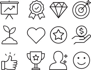 set of icons for web design