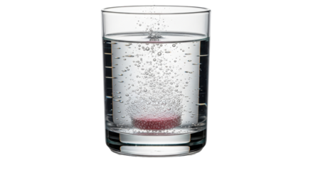 Isolated Effervescent Tablet in Water