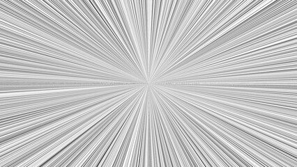 Comic Focus Lines with Transparent Background – Radial Burst Effect for Manga