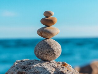 A stack of rocks on top of each other