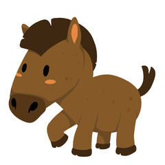 Fototapeta premium Chinese Zodiac Animal Illustration Horse