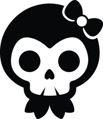 skull and crossbones vector illustration on transparent background