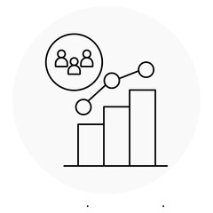 Audience Analytics icon, Unlocking Insights Understanding Your Audience Through Analytics, Data-Driven Engagement Mastering Audience Behavior for Better Results