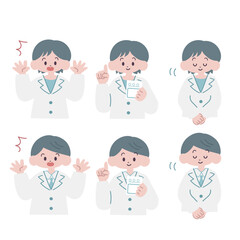 薬剤師さんの表情3種セット