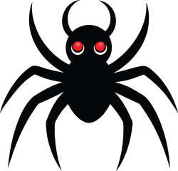 spider vector illustration on transparent background