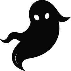 Spooky Haunted House Silhouette Halloween Vector Illustration