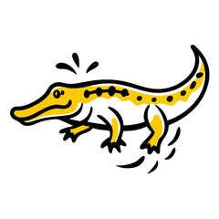 Crocodile Logo Vector – Modern Wild Animal Emblem Design
