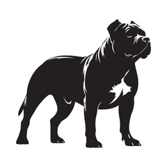 Creating a beautiful Pitbull digital black graphic, a high-quality asset for creations - Pitbull silhouette - Pitbull Vector - Silhouette of Pitbull - dog silhouette

