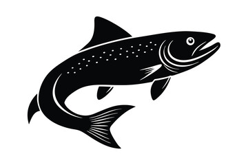 Brown trout jumping.eps