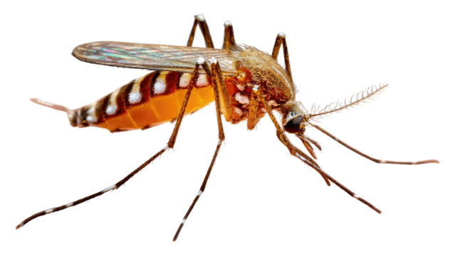 The Mosquito: The mosquito is a tiny insect with a long proboscis, capable of causing significant harm and irritation. This photograph provides a detailed view of its anatomy.