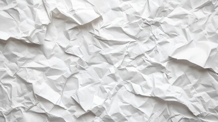 Fototapeta premium Crumpled white paper texture (2)