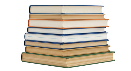 Isolated Stack of Books