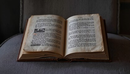 Obraz premium Cozy brown blanket draped on concrete surface in natural light 