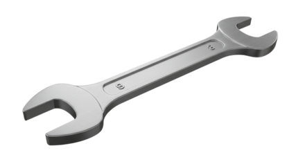 Mechanical Marvel: A close-up shot showcases a gleaming open-end wrench, exuding precision and the essence of mechanical craftsmanship.