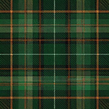 green plaid fabric
