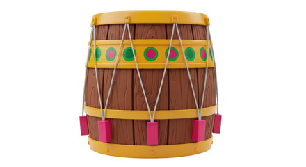 Isolated Toy Drum