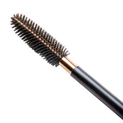Mascara Brush with Bristles Coated on White Background