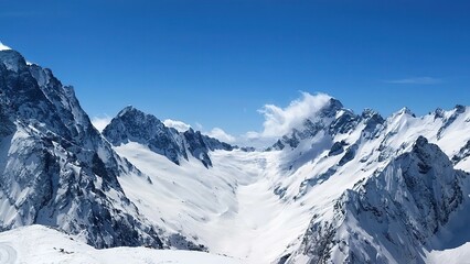 Fototapeta premium snow covered mountains