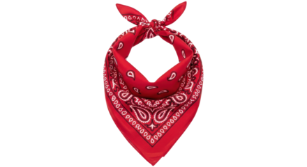 Isolated Red Bandana