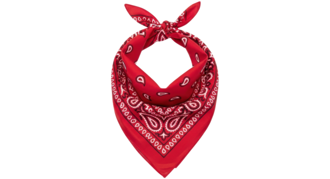 Isolated Red Bandana