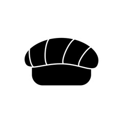 Sushi Filled Icon. Solid Japanese Cuisine for Restaurants & Food Apps