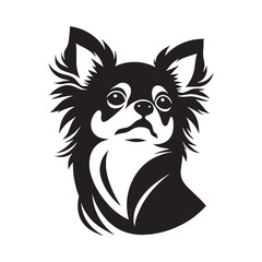 A proud Chihuahua figure image, an elegant graphic resource for projects - Chihuahua silhouette - Chihuahua Vector - Silhouette of Chihuahua - dog silhouette

