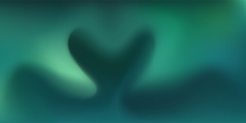 3D Abstract Eco Nature Background with Smooth Waves